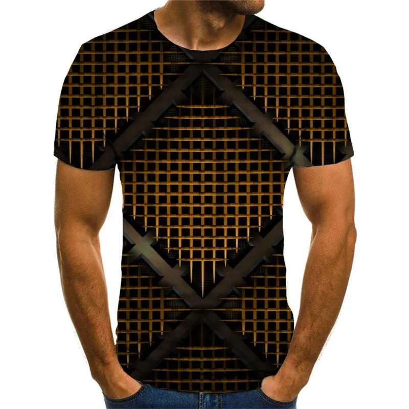 Gold Metal Check shirts Casual special texture different art costume men Casual