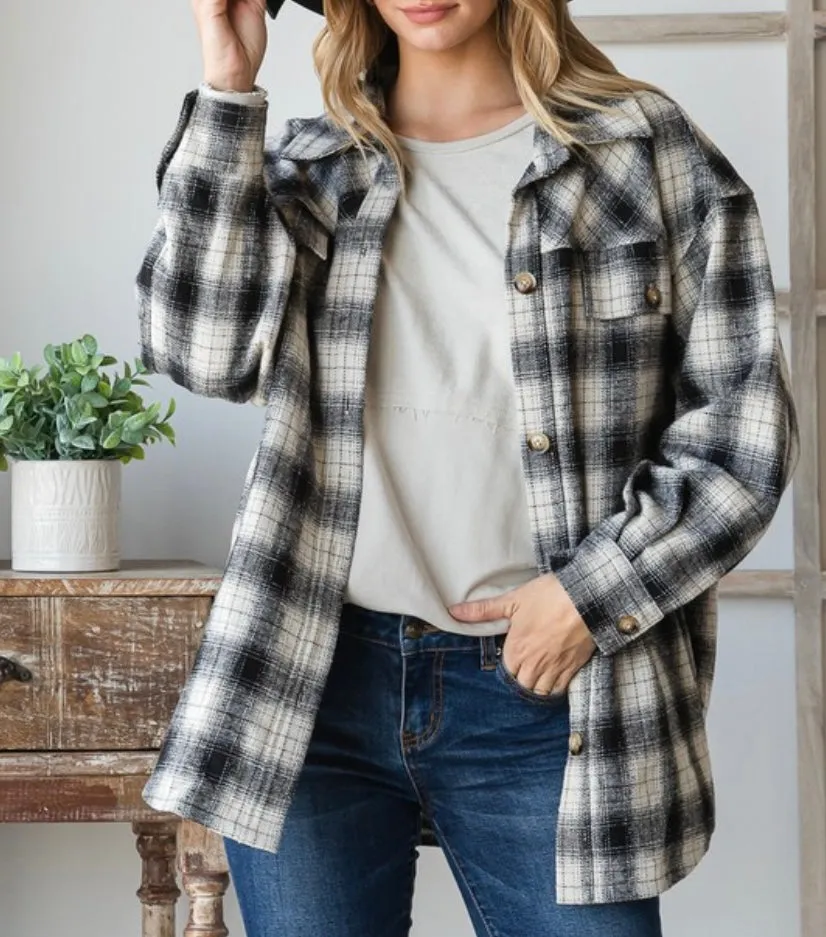 Grayson Oversized Plaid Shacket