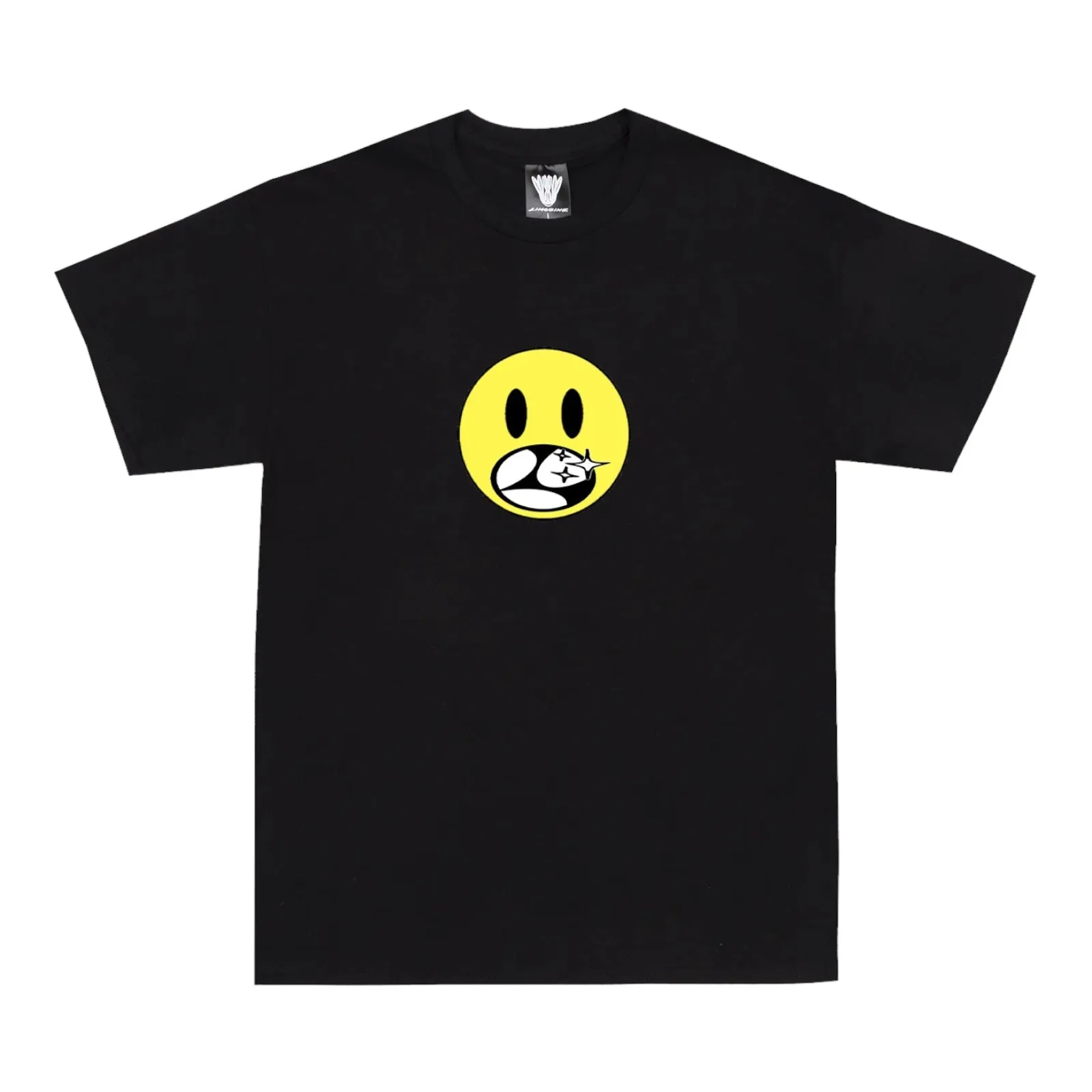 HAPPY FACE T SHIRT BLACK