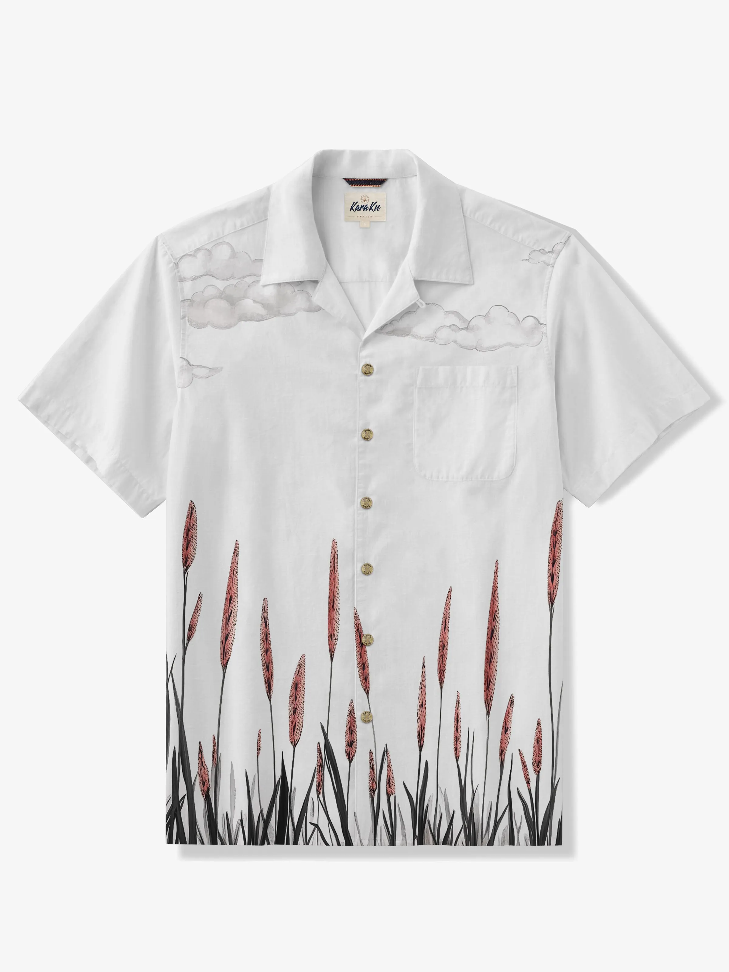 Hawaiian Breeze Seersucker Camp Shirt