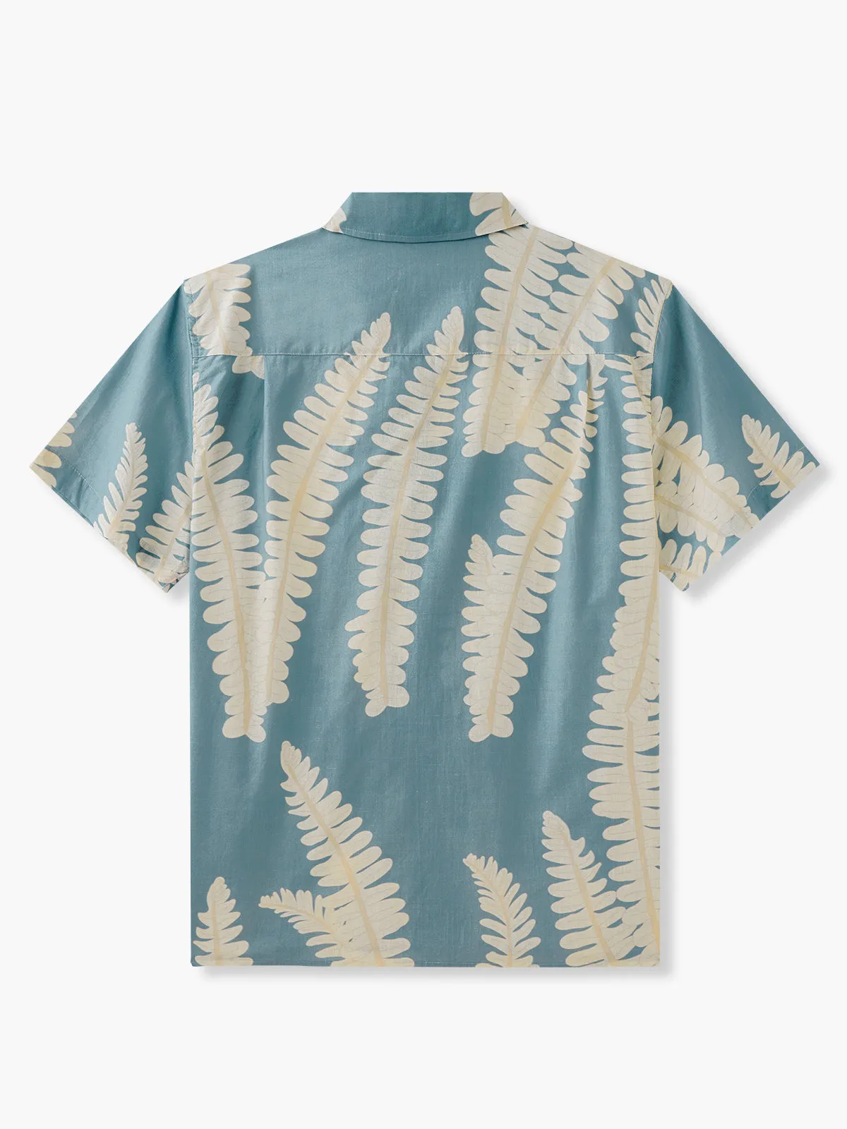 Hawaiian Fern Cotton Camp Shirt