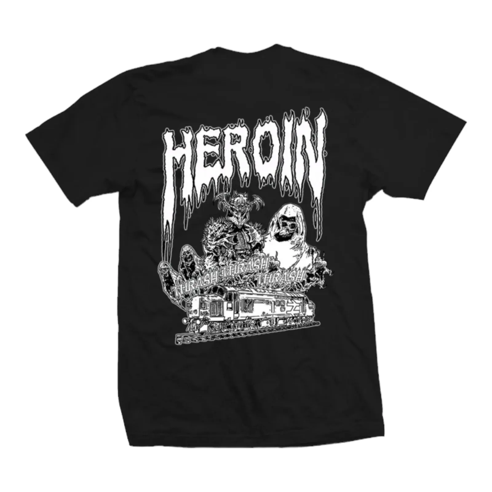 Heroin Ghost Train T Shirt Black