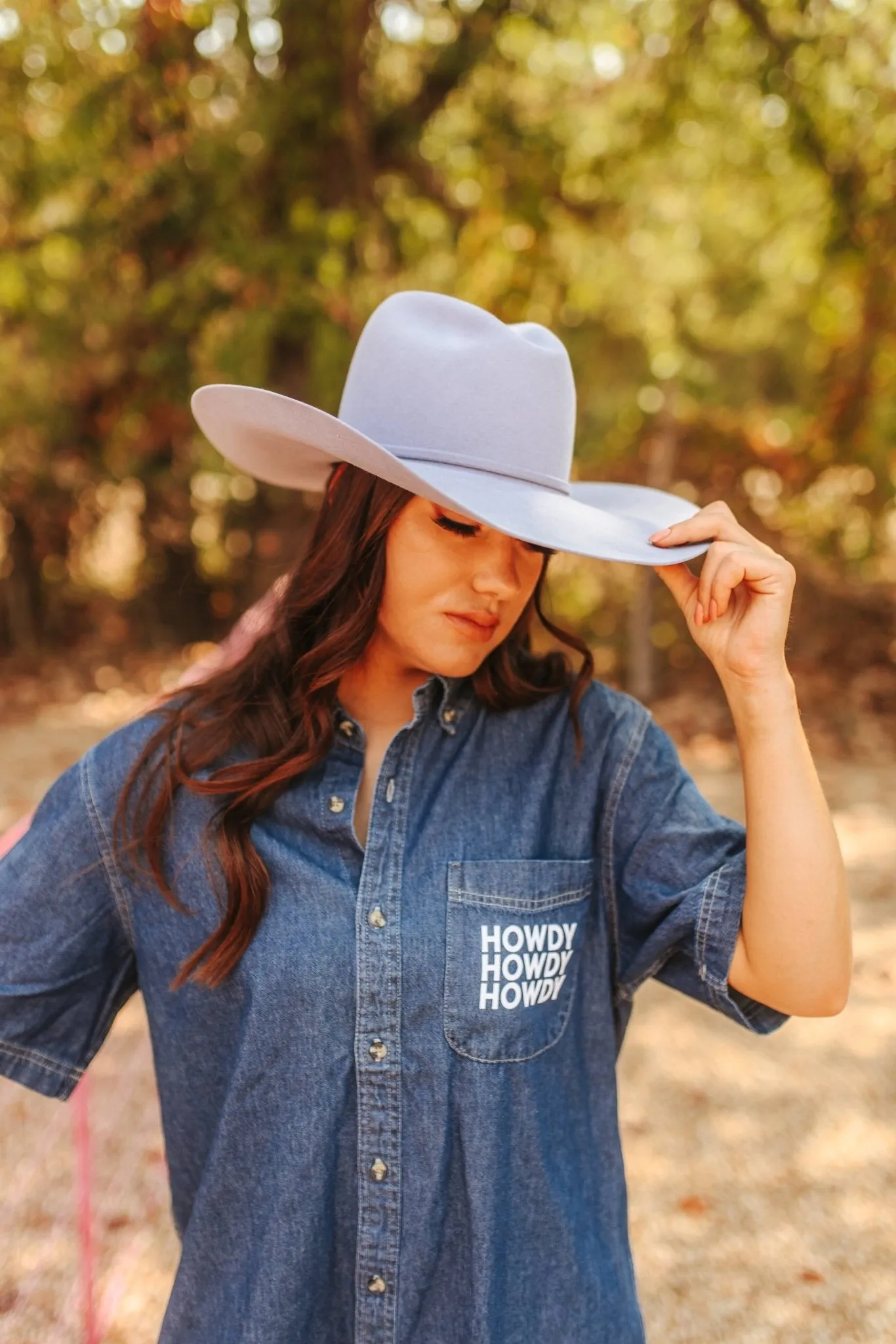 Howdy Howdy Howdy Denim Short Sleeve Shirt