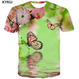 insect t shirt plant t shirt 3D beautiful art costume Cool men