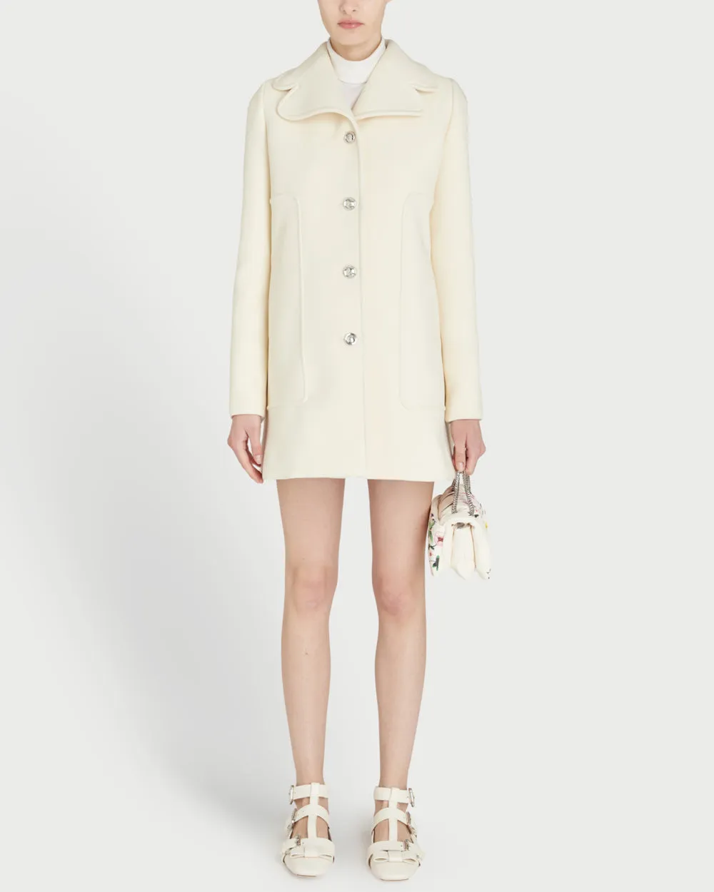 Ivory Gabardine Coat