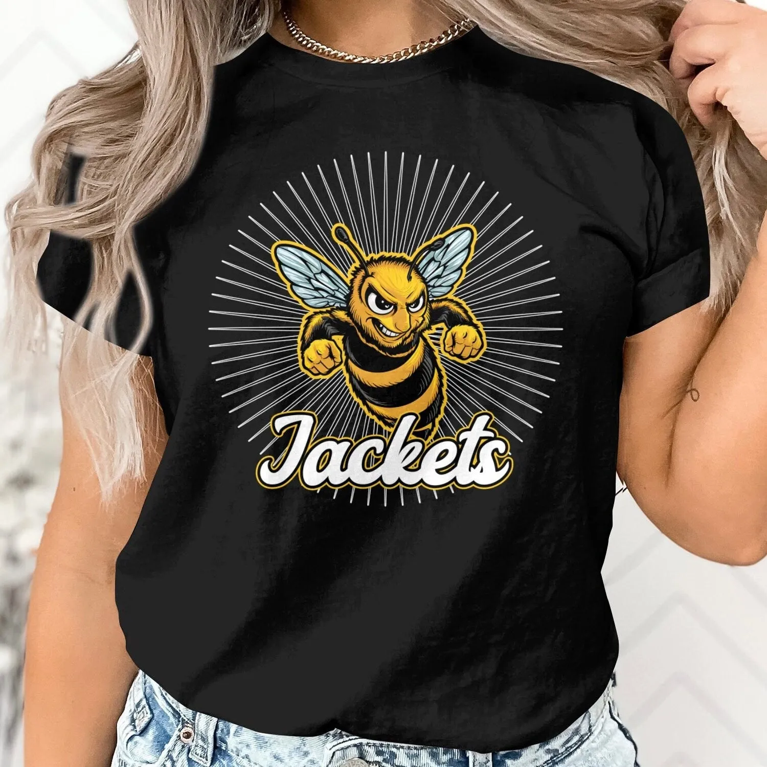 Jackets School Shirt, Jackets Teacher Shirt Jackets School Spirit Shirt Jackets Mom Shirt Jackets Football Sports Graphic Sweatshirt