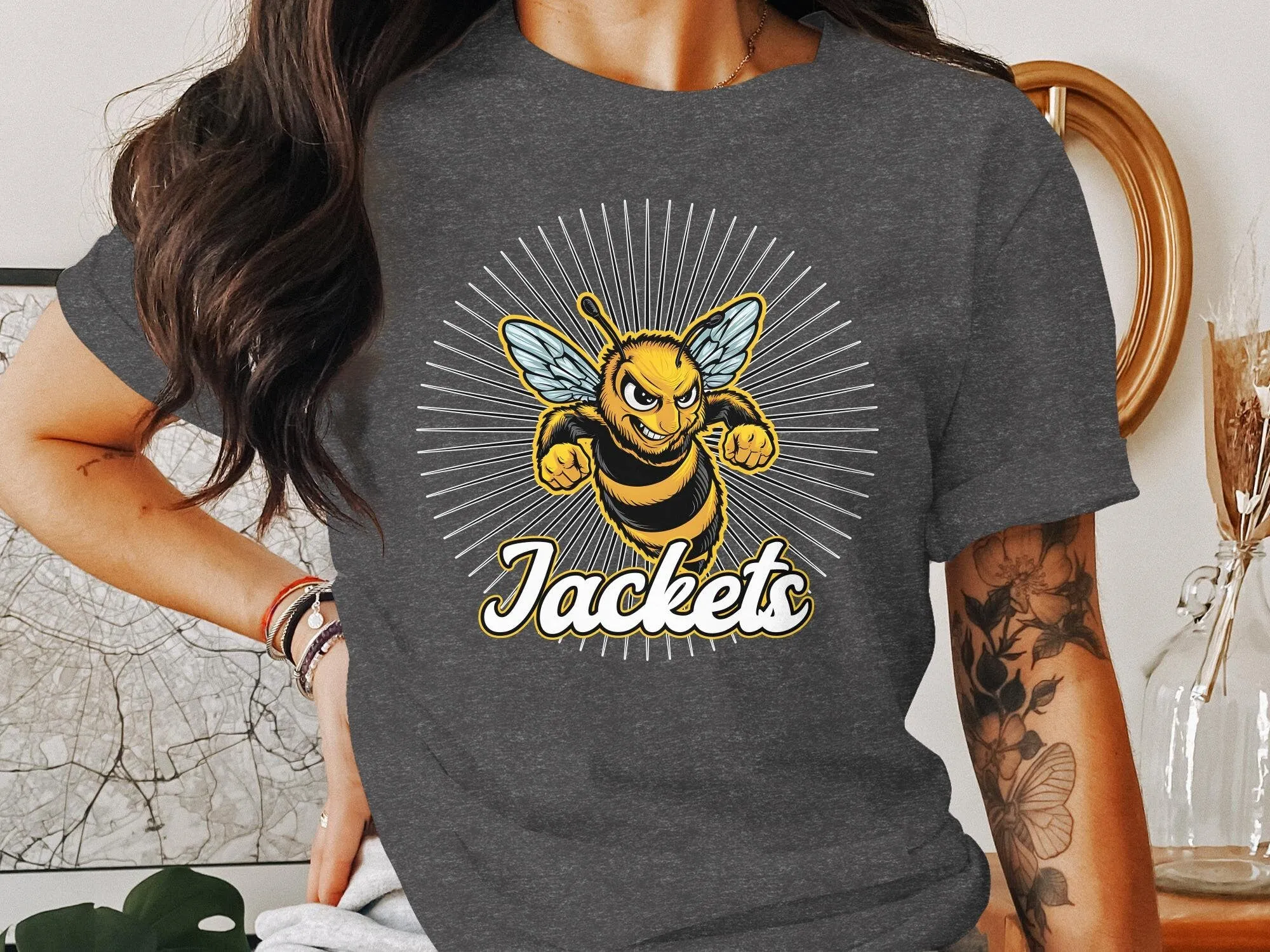 Jackets School Shirt, Jackets Teacher Shirt Jackets School Spirit Shirt Jackets Mom Shirt Jackets Football Sports Graphic Sweatshirt