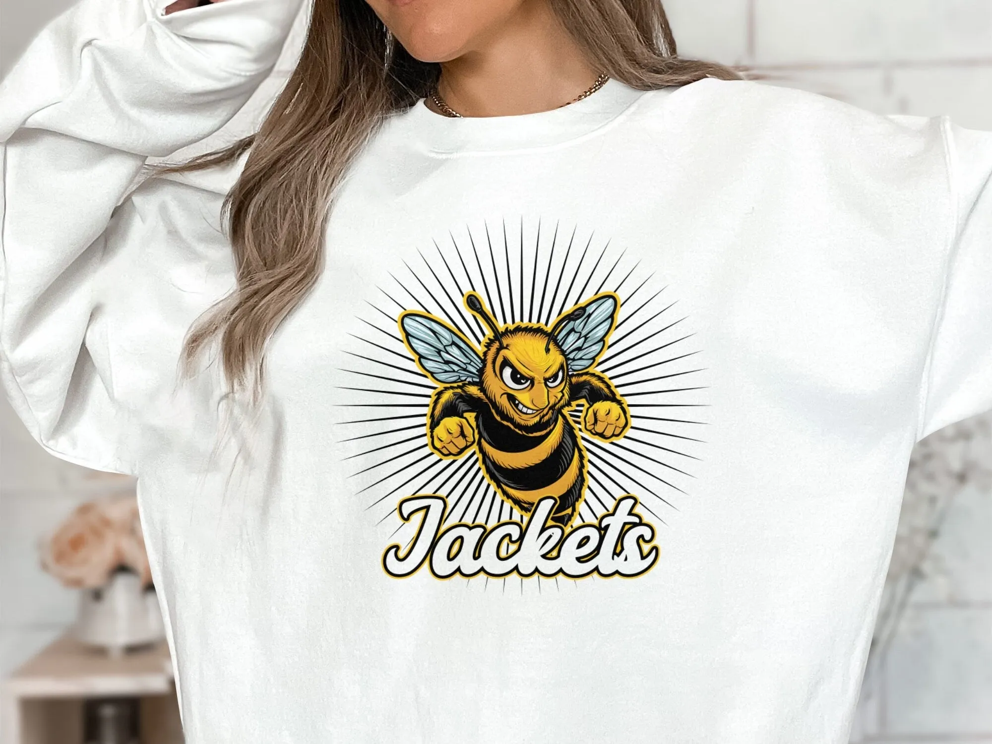 Jackets School Shirt, Jackets Teacher Shirt Jackets School Spirit Shirt Jackets Mom Shirt Jackets Football Sports Graphic Sweatshirt