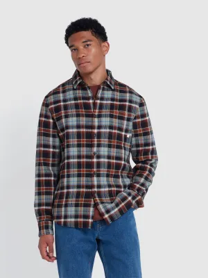 Jerome Causal Fit Check Shirt In Black