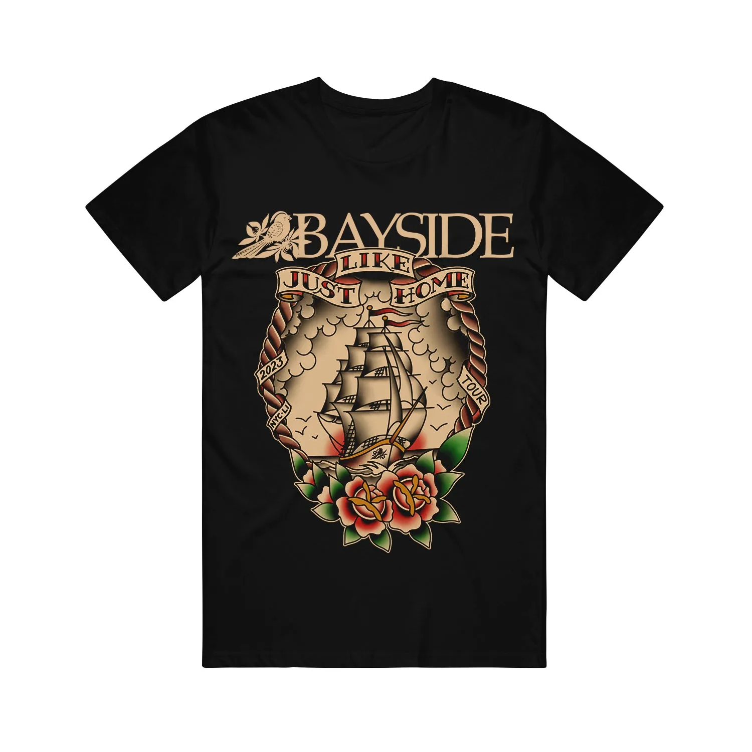 Just Like Home Tour Black T-Shirt