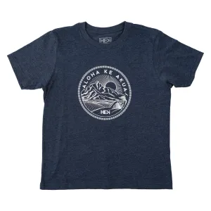 KID'S KAENA TEE IN MIDNIGHT NAVY