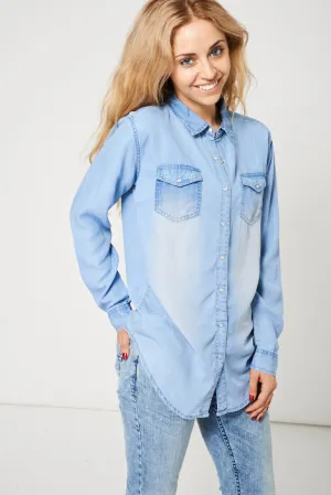 Light Blue Denim Shirt Ex-Branded