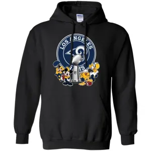 Los Angeles Rams Super Bowl 2019 Mickey Minnie Mouse Donald Daisy Duck Football Nfl Pullover Hoodie Sweatshirt