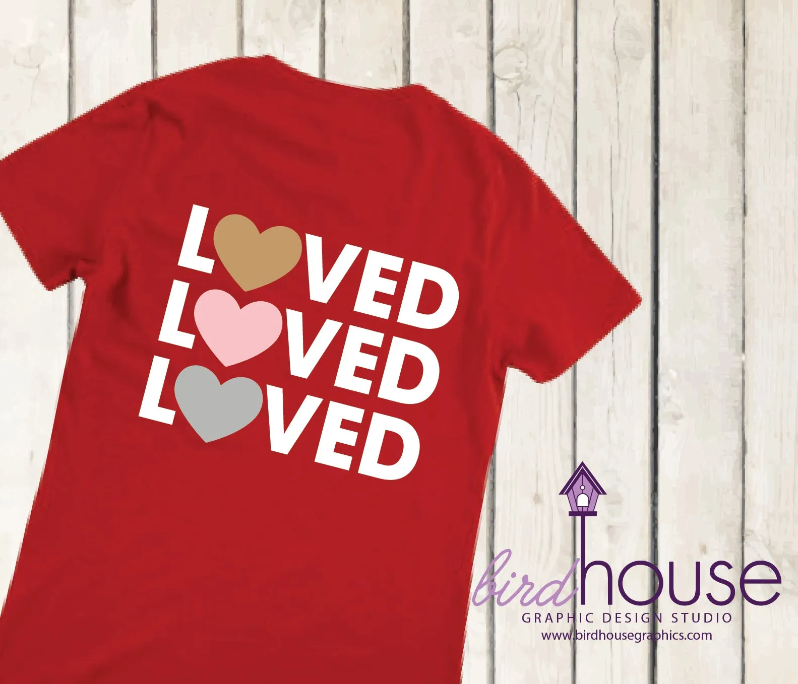 LOVED Cute Glitter Valentines Day Shirt, Pick any Color, Customize