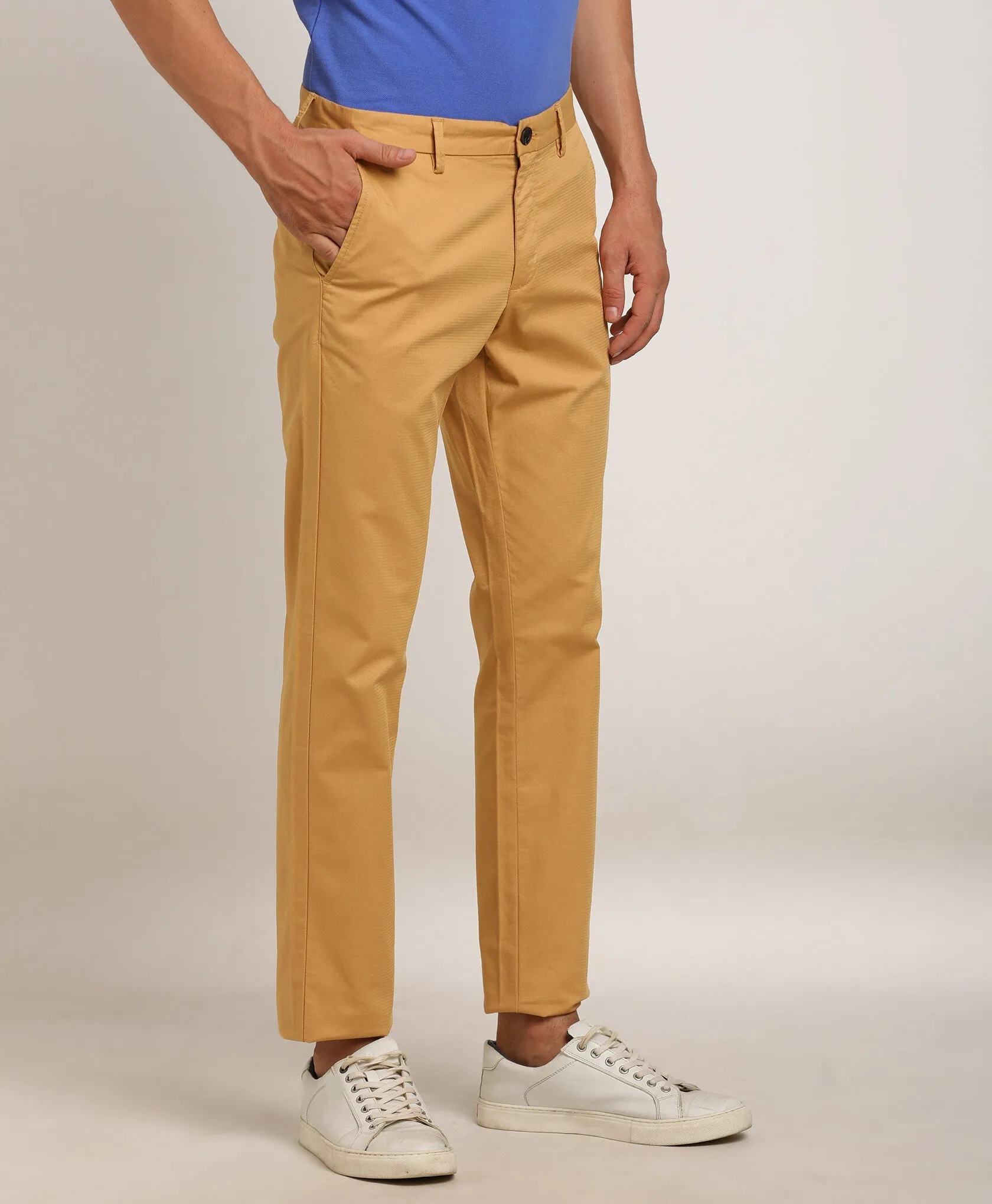 Men Brooklyn Fit Cotton Stretch Trouser