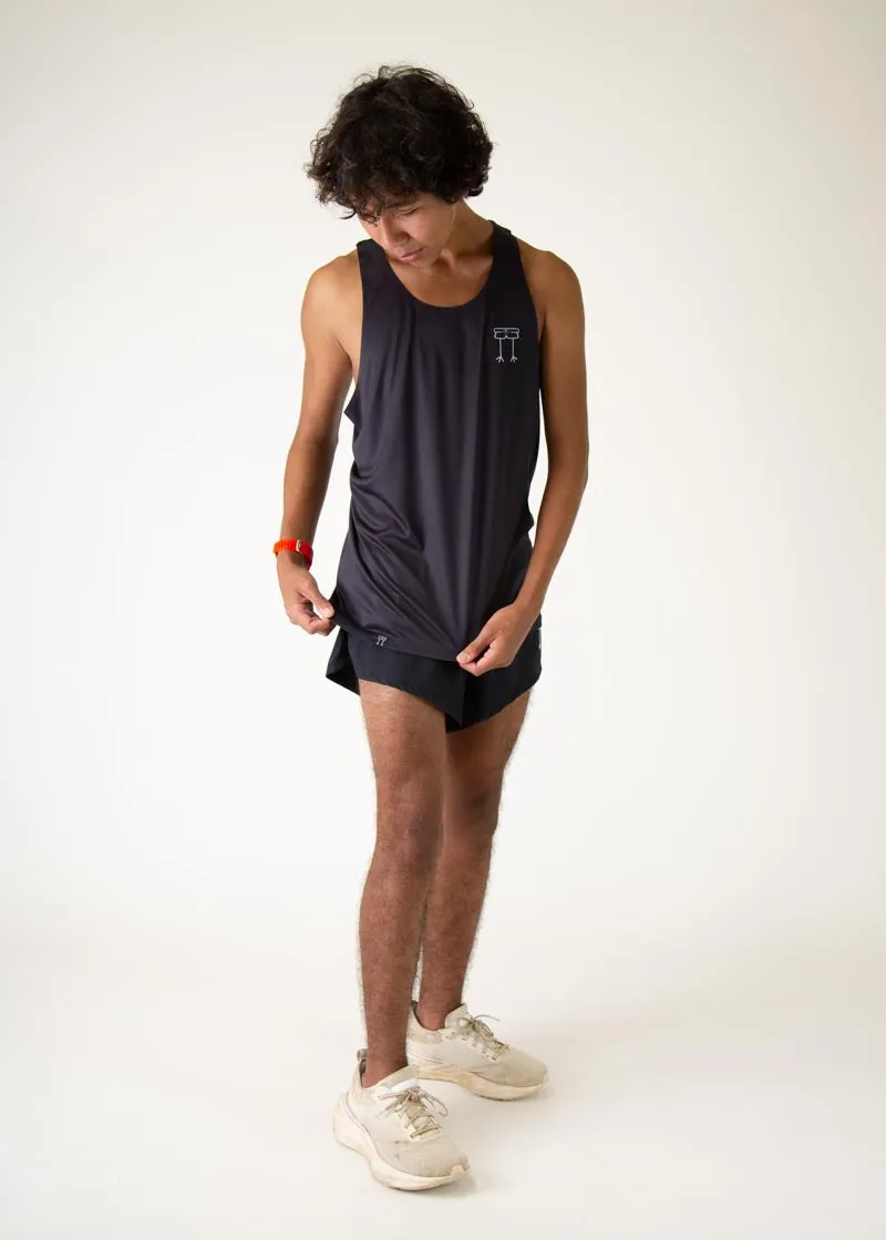 Men's Black Performance Singlet