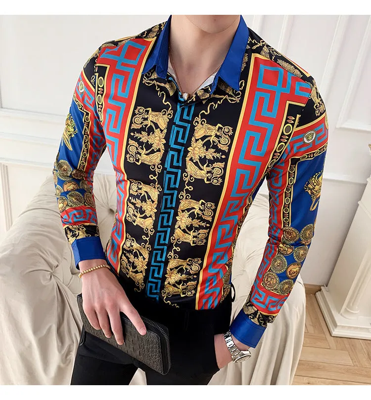 Men's Long Sleeve Slim Shirt