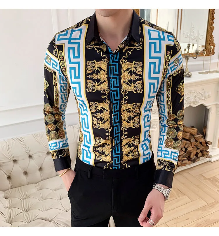 Men's Long Sleeve Slim Shirt