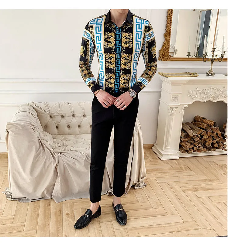 Men's Long Sleeve Slim Shirt