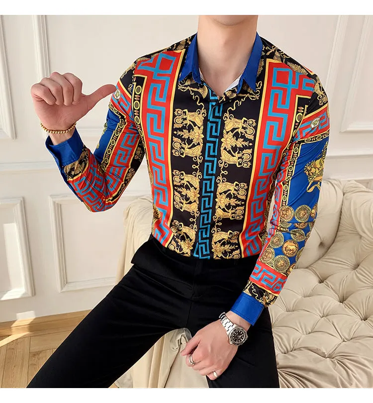 Men's Long Sleeve Slim Shirt