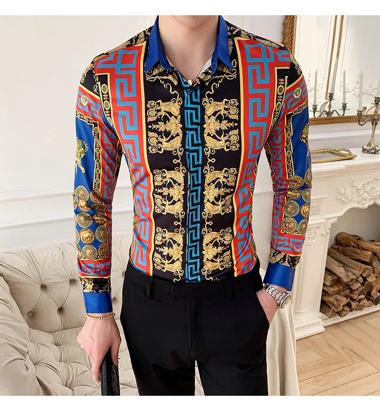 Men's Long Sleeve Slim Shirt