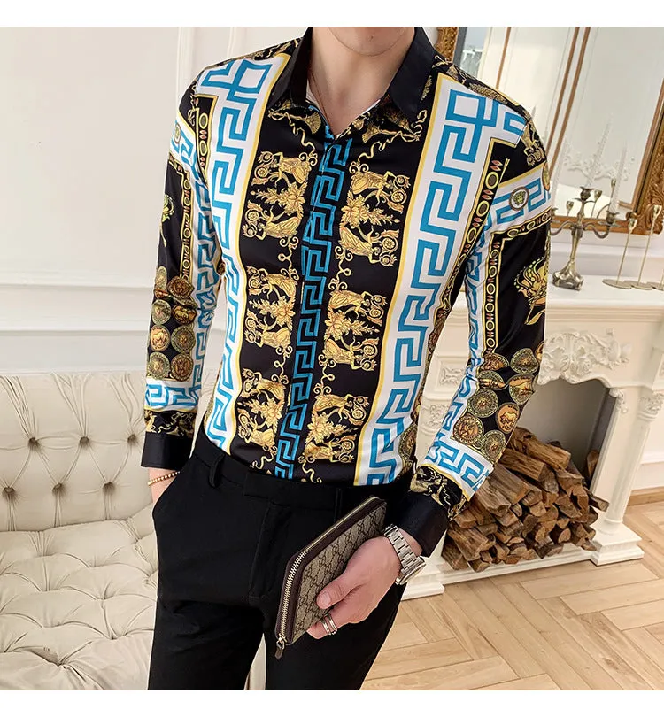 Men's Long Sleeve Slim Shirt