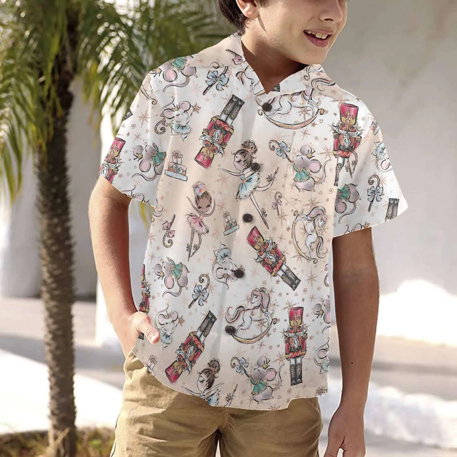 Nutcracker 50  Little Boys Hawaiian Shirt