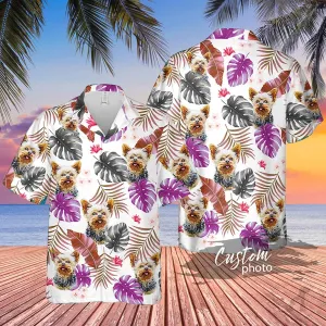 Personalized Hawaiian Dog Shirt, Short Sleeve Hawaiian Aloha Shirt for men, Women