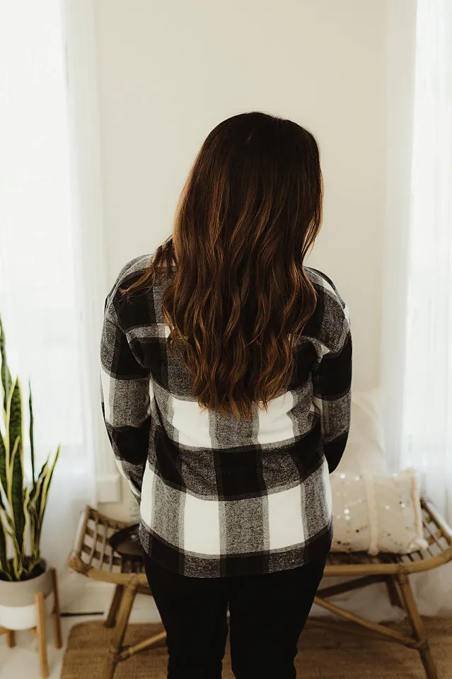 Plaid Buttoned Shacket