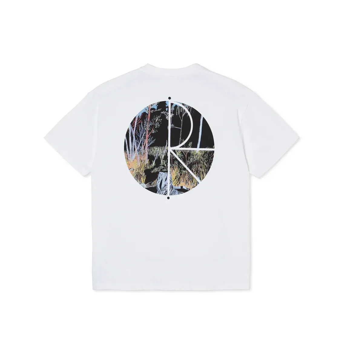 POLAR FOREST FILL LOGO T SHIRT WHITE