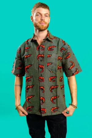 Prawn African Print Short Sleeve Shirt