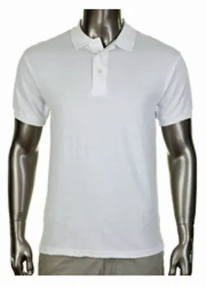 Pro Club Pique Polo Collar White Shirt