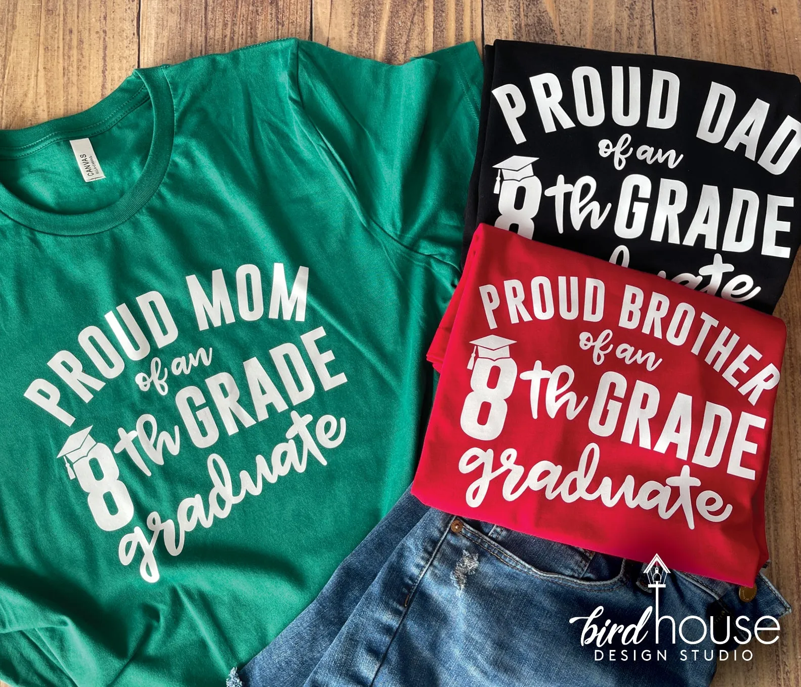 Proud FAMILY of an 8th Grade Graduate Shirt, 1 Color,