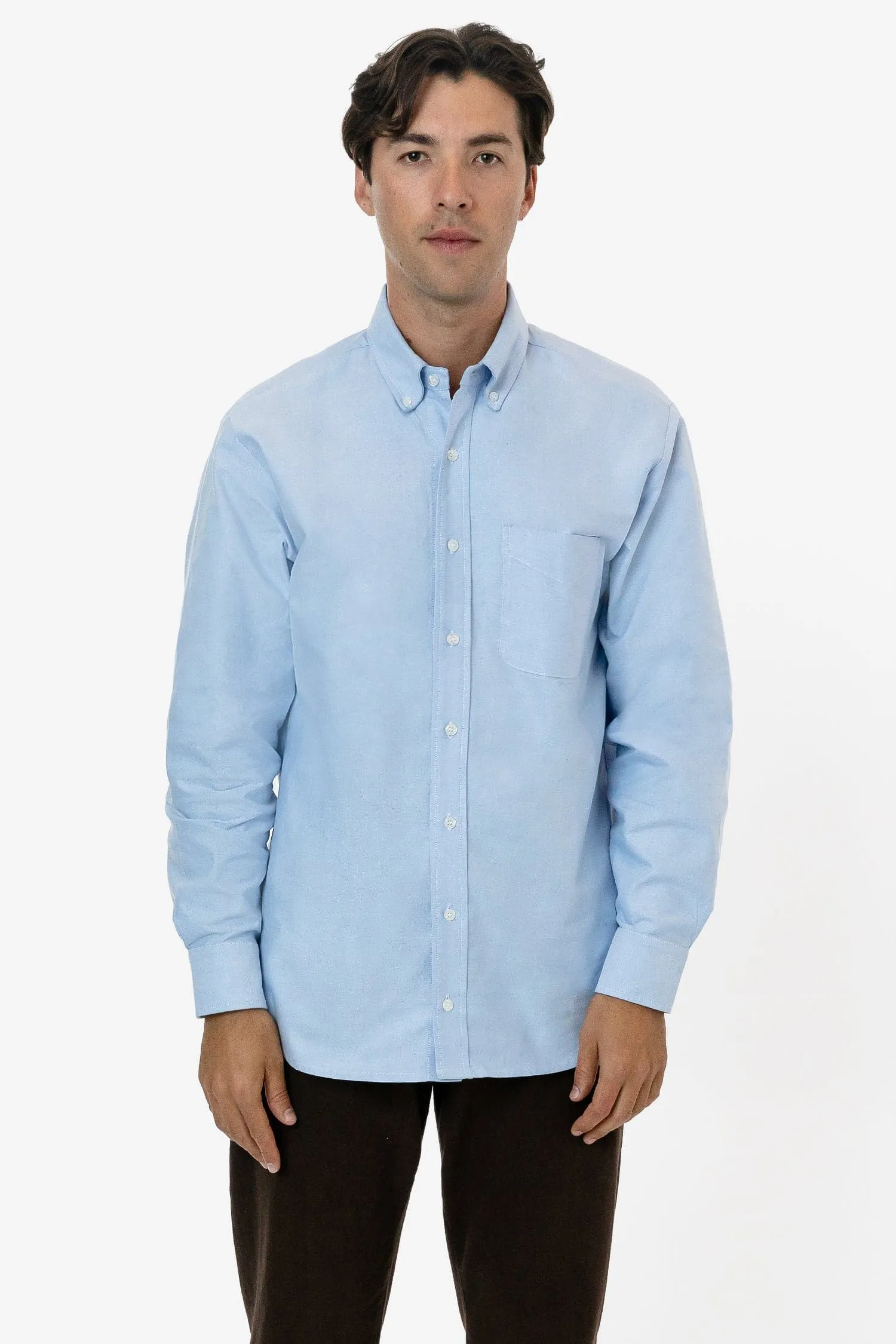 RCP402 - Classic Long Sleeve Oxford Button Down Shirt