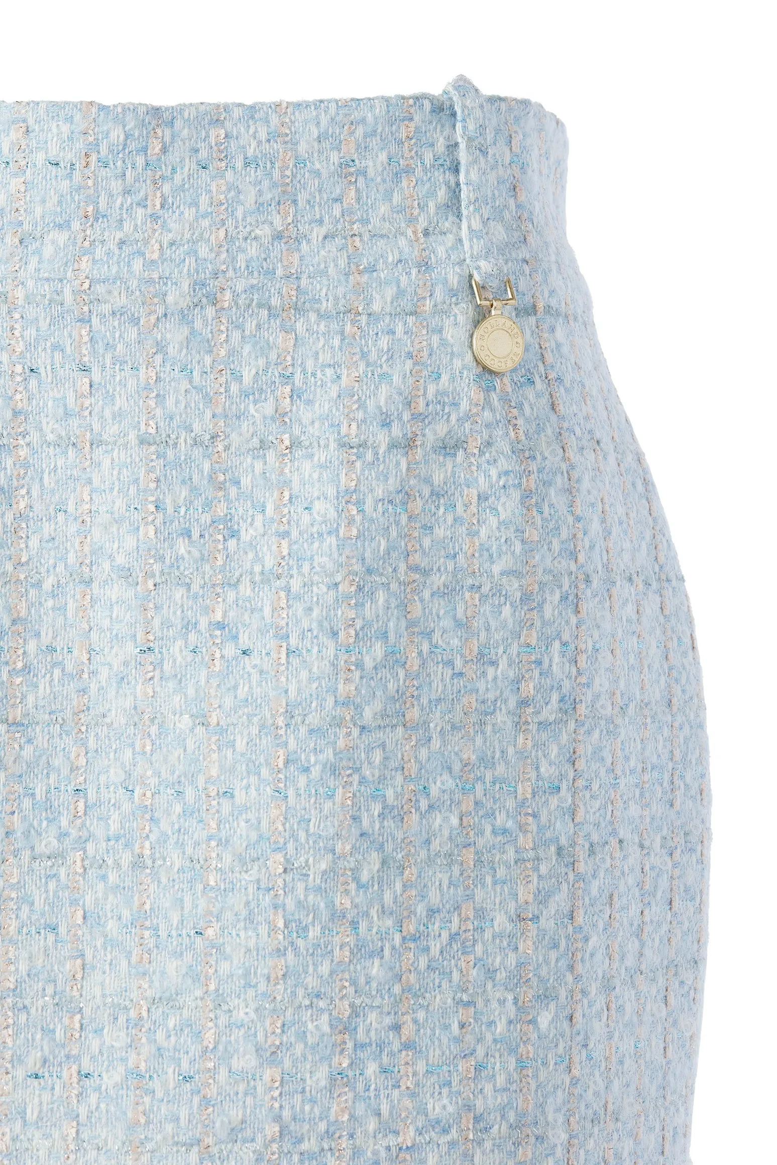 Regency Skirt (Sky Blue Boucle)