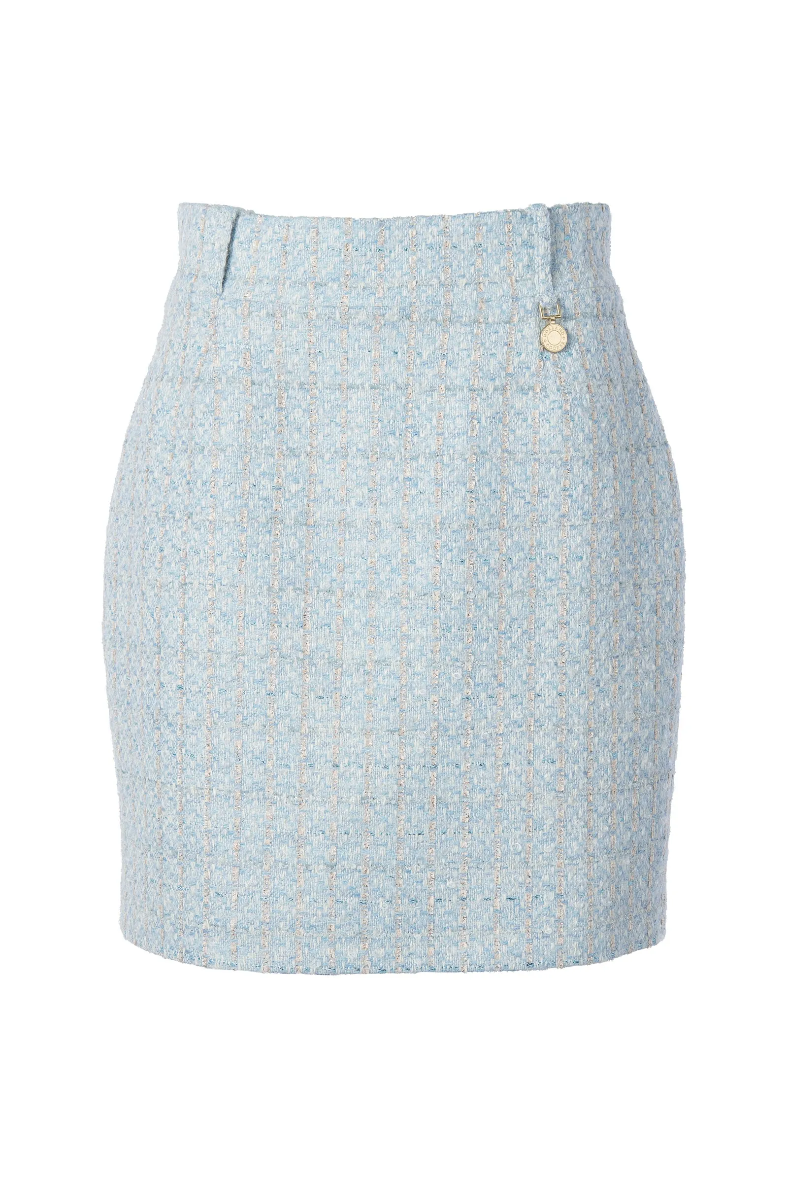 Regency Skirt (Sky Blue Boucle)