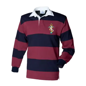 REME Rugby Shirt - Burgundy/Navy Stripe