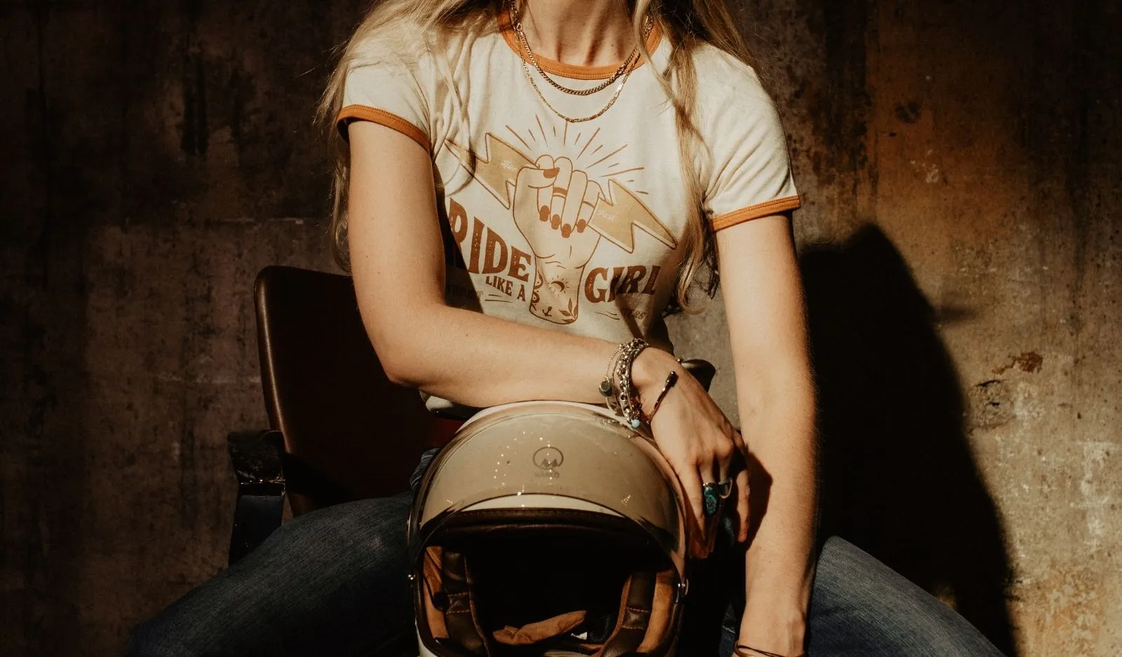 Ride Like A Girl Ringer Tee