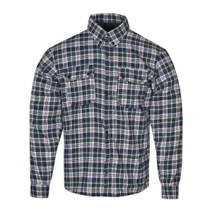 RIDERACT® Men's Reinforced Flannel Riding Shirt Box Checkered