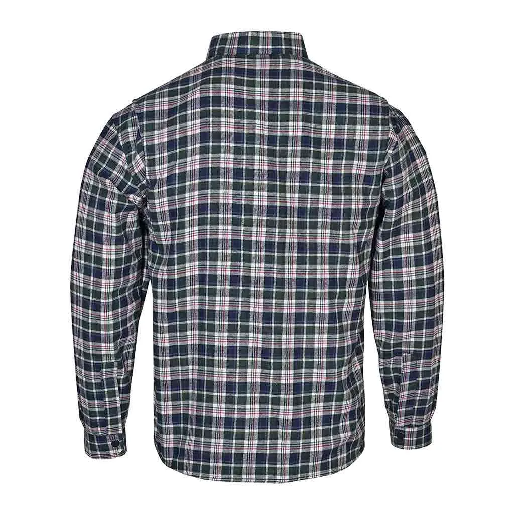 RIDERACT® Men's Reinforced Flannel Riding Shirt Box Checkered