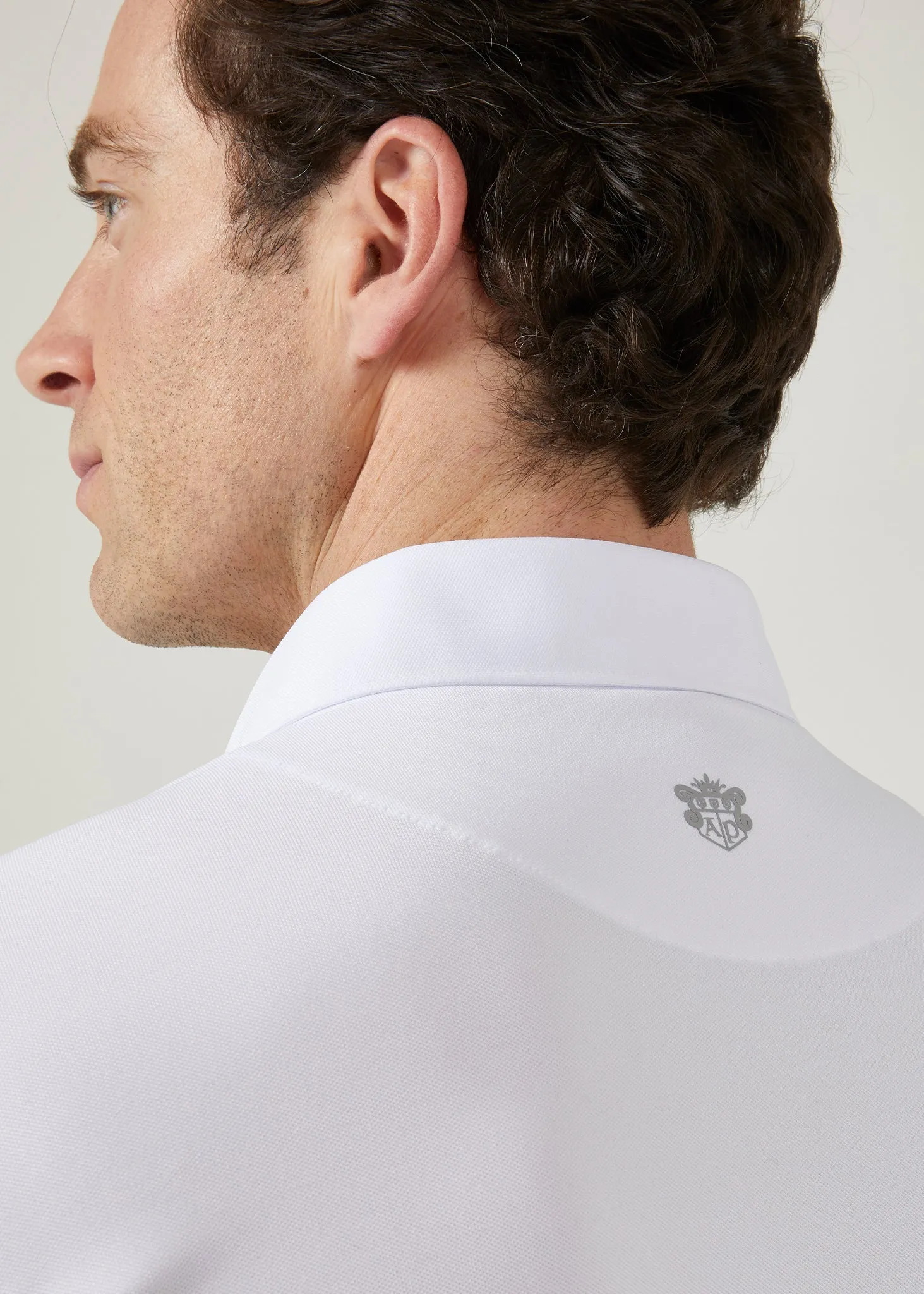 Rockbourne Performance Polo in White - Sports Fit