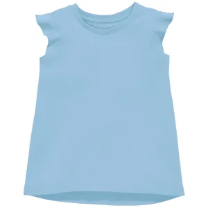 Ruffle Shirt in Light Blue