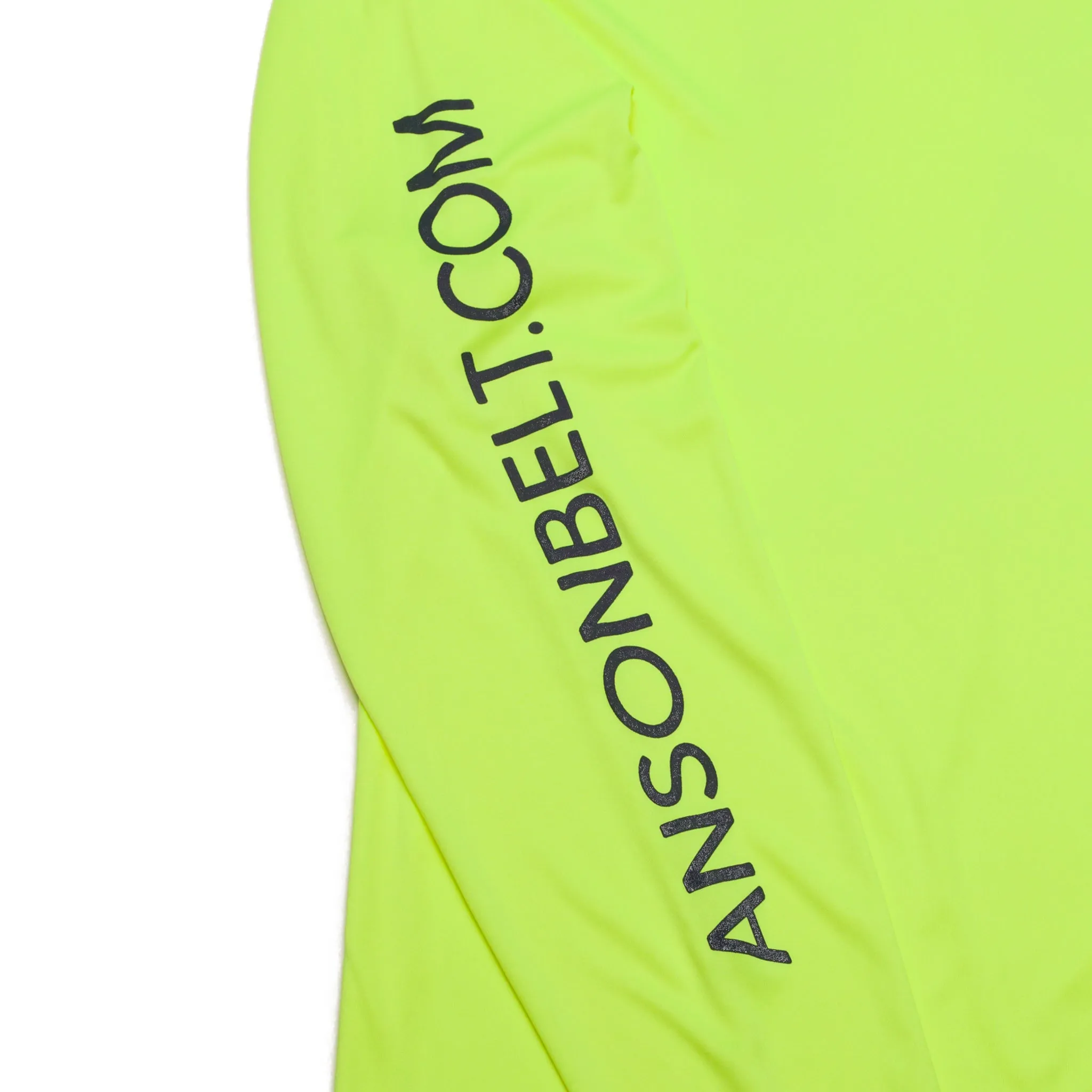 Safety Green Anson Belt Performance Long Sleeve Tee w/ Hanes Sport™ Men's FreshIQ™ Cool DRI® technology