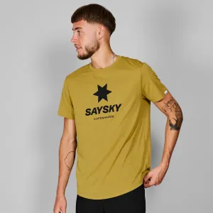 Saysky | Logo Combat T-Shirt | Yellow Melange | Heren