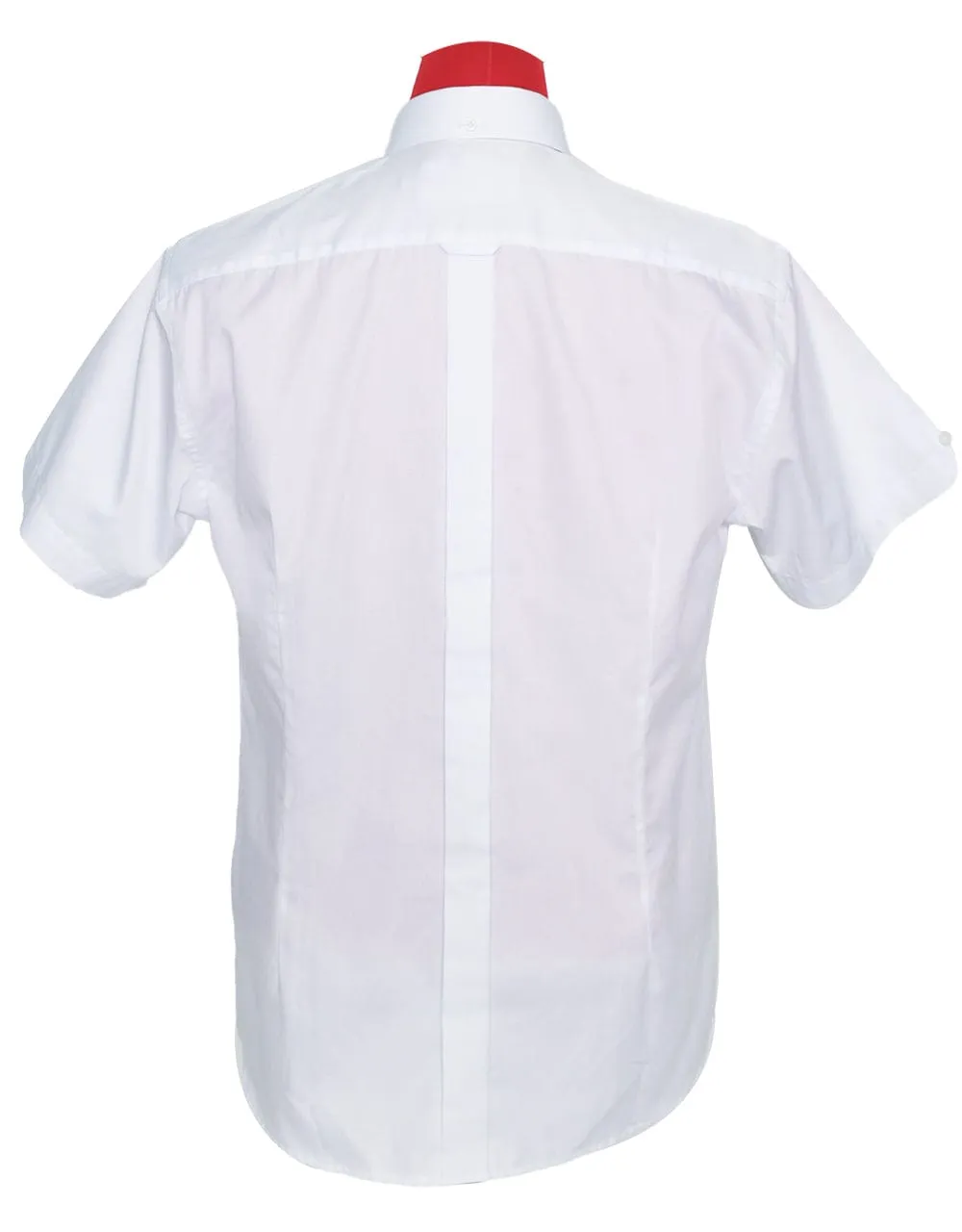 Short Sleeve Shirt | 60S Mod Style White Color Shirt For Man