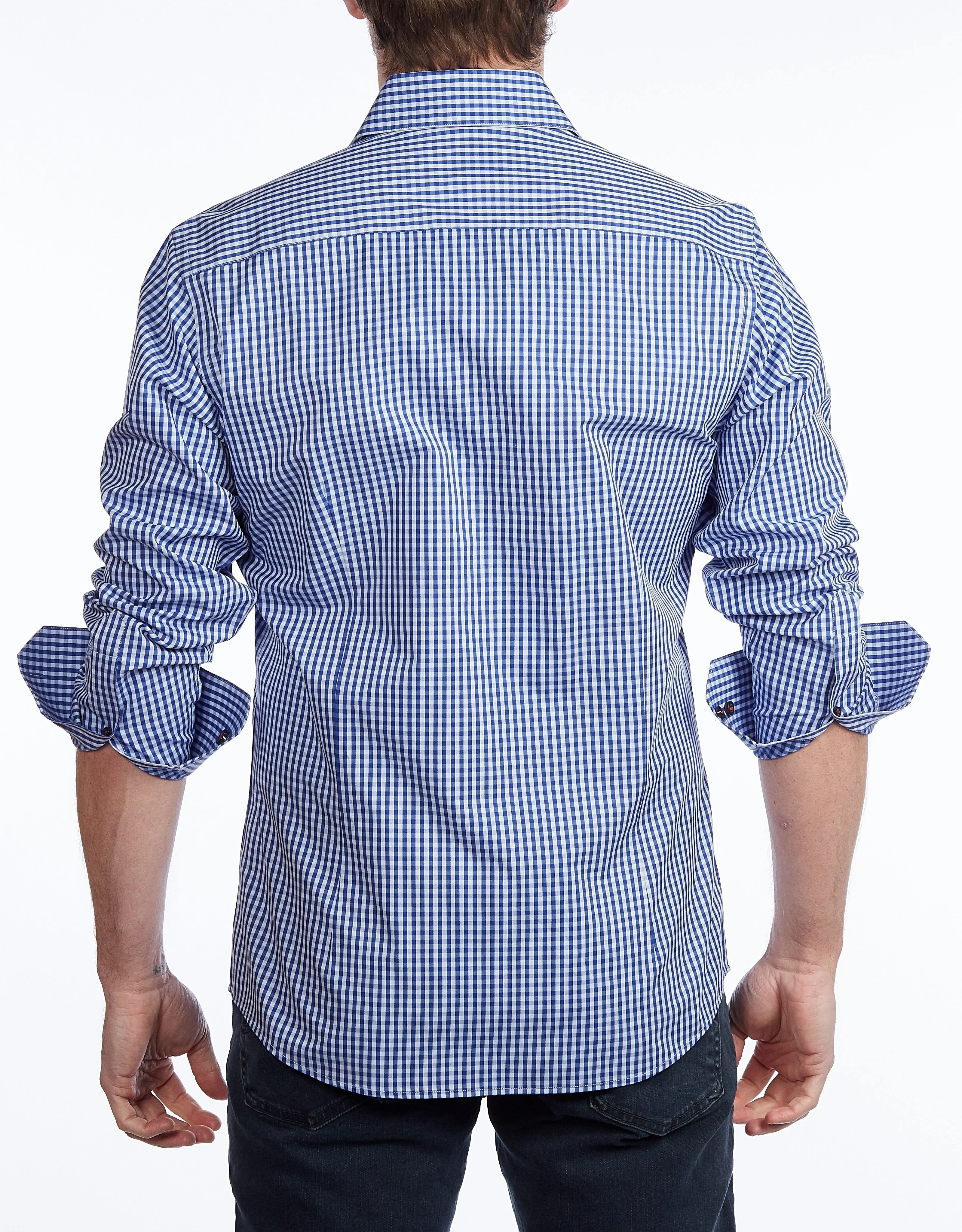 Signature Shirt //  - Contemporary Fit - contrast  trimming - final sale