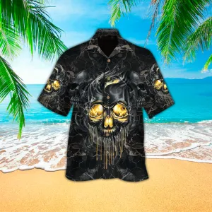 Skull Hawaii Shirt, Perfect Hawaiian Shirt For Skull Lover, Hawaiian shirt for men