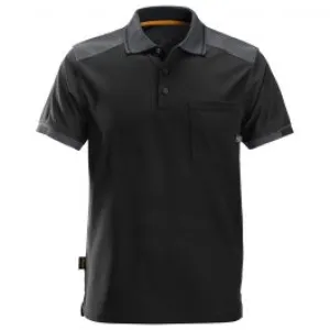 Snickers&#x20;2701&#x20;AllroundWork,&#x20;37.5&#xAE;&#x20;Tech.&#x20;Reinforced&#x20;s&#x2F;s&#x20;Polo&#x20;Shirt&#x20;-&#x20;Black&#x2F;Steel&#x20;Grey