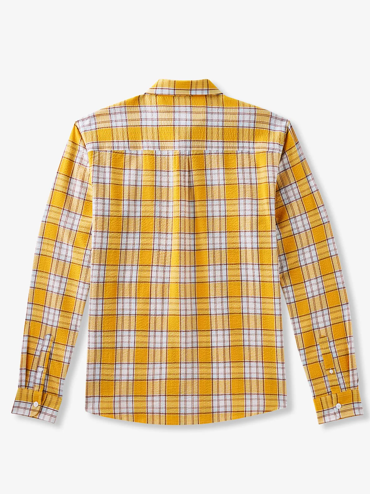 Sunny Check Long-Sleeve Seersucker Shirt