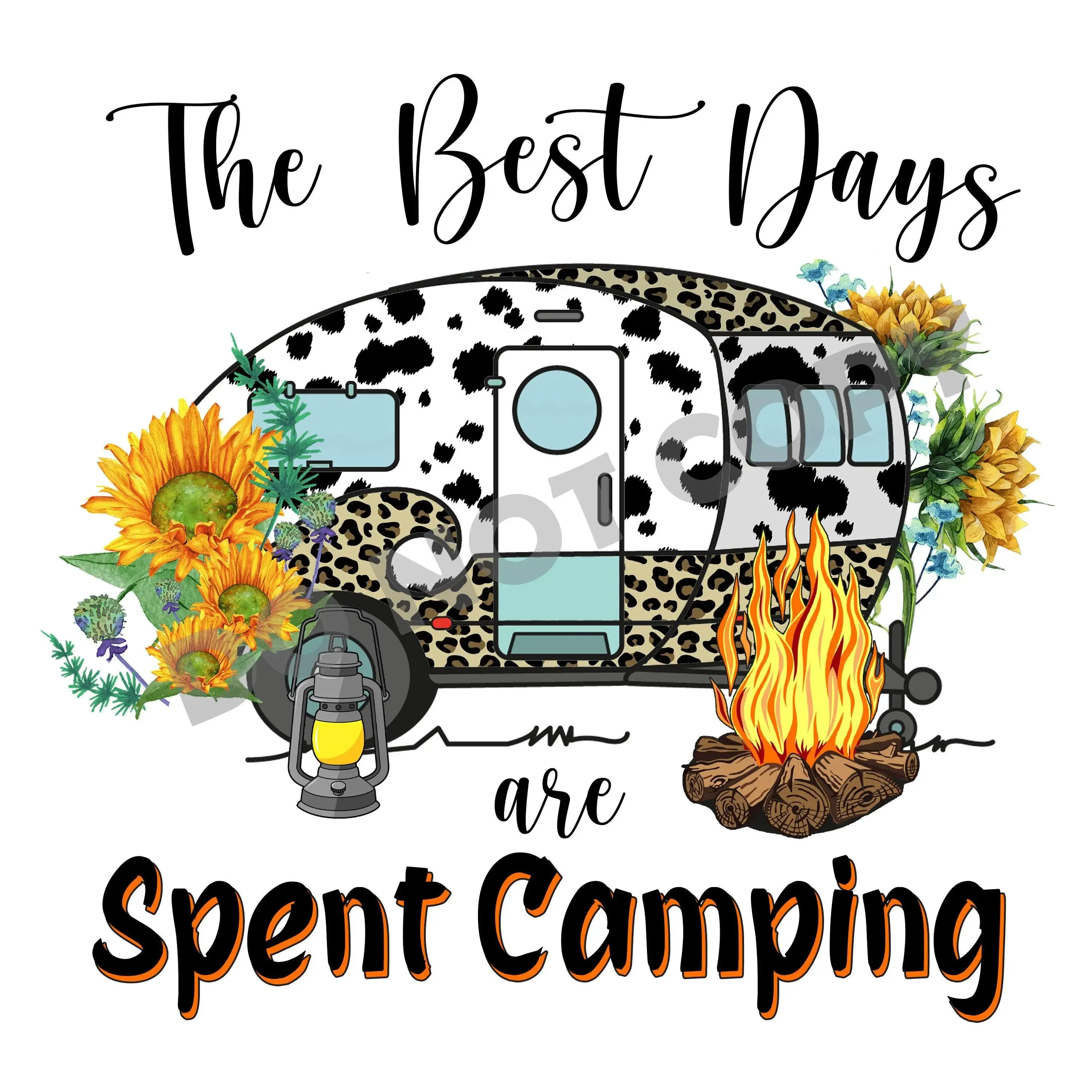 The Best Days Are Spent Camping - DTF Transfer